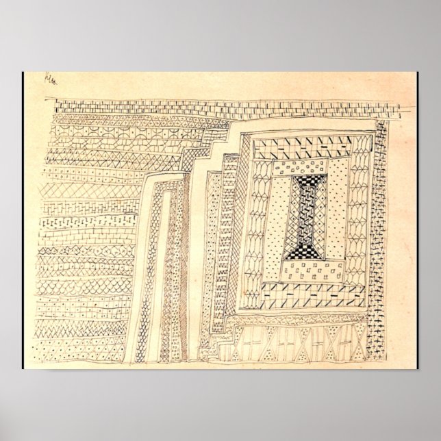 Poster Klee - Tapis, oeuvres d'art abstraites (Devant)