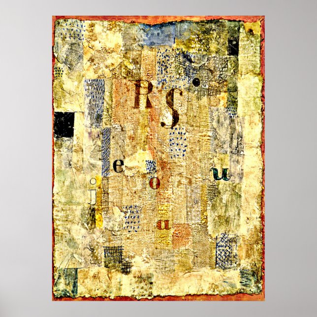 Poster Klee - Tissu vocal du chanteur Rosa Silber (Devant)