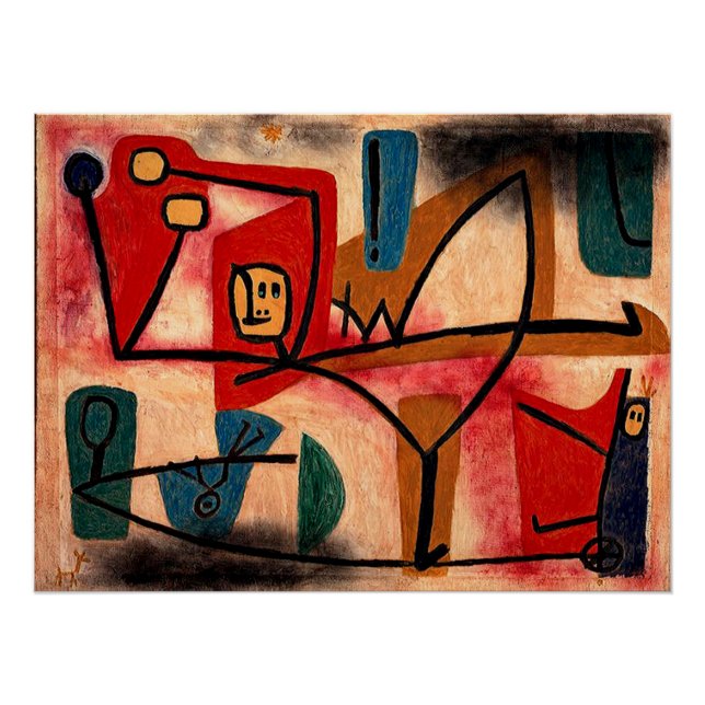 Poster Klee - Ubermut Exuberance, (Devant)