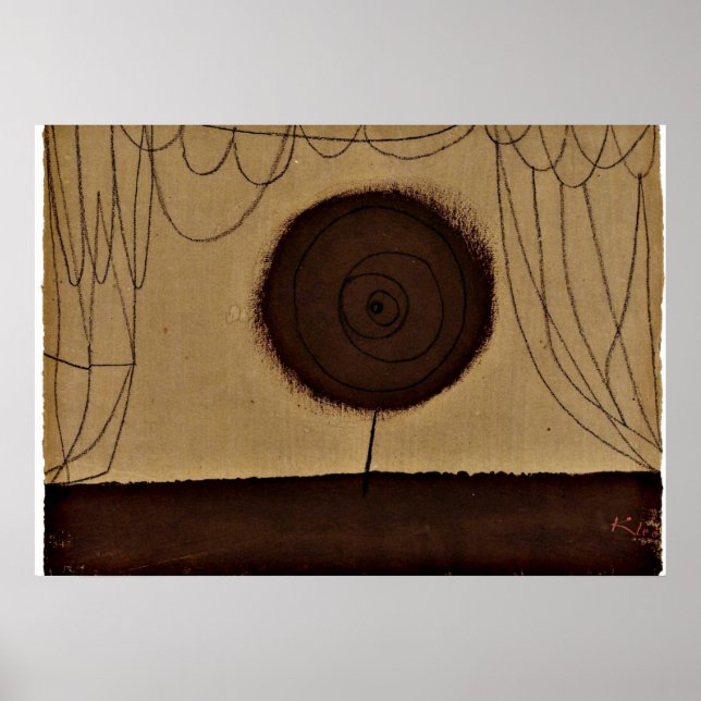 Poster Klee - Une Fleur se produit (Devant)