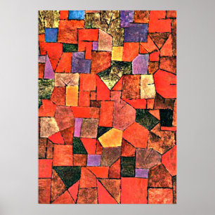 Poster Klee - Village de montagne