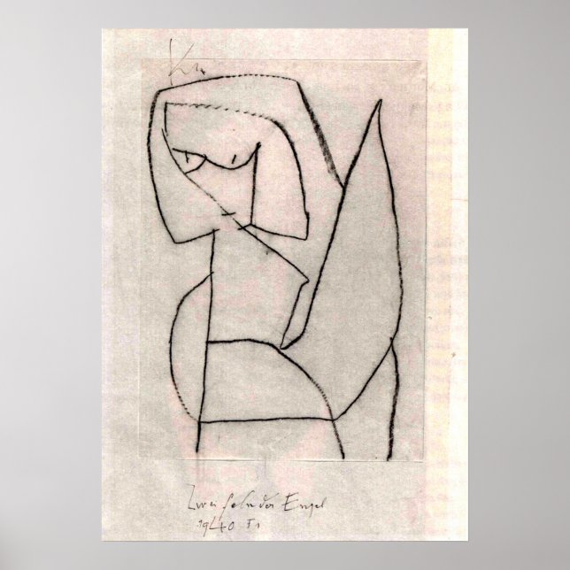 Poster Klee - Zweifelnder Engel (Devant)