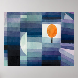 Poster Klee's The Harbinger of Automne