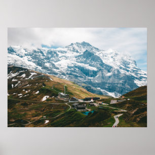Poster Kleine Scheidegg Mountain pass Suisse