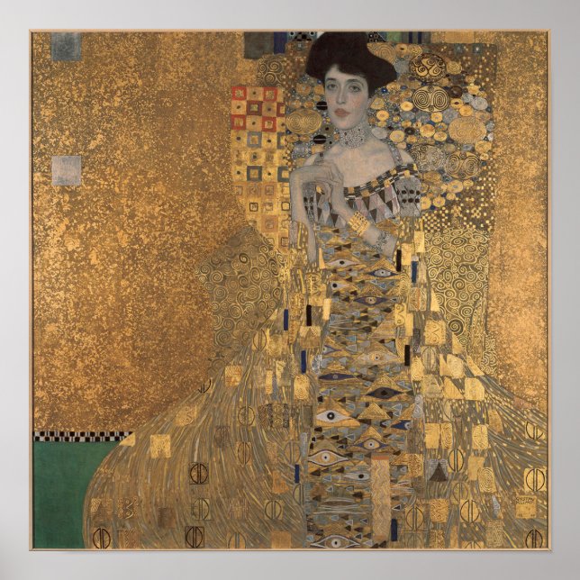 Poster Klimt : Adele Bloch-Bauer I, 1907 (Devant)