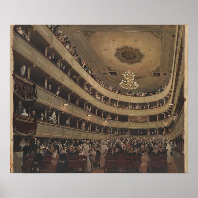 Poster Klimt Burgtheater Vienne - Art Print (Devant)