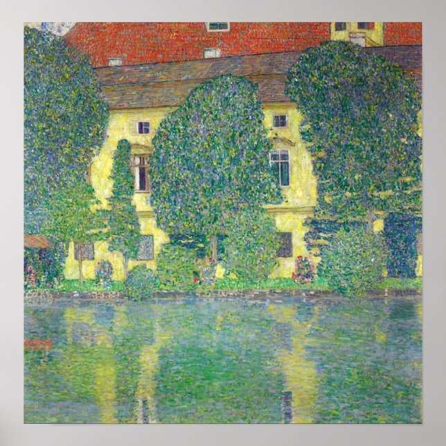 Poster Klimt - Chambre À L'Attersee (Devant)