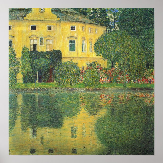 Poster Klimt - Chambre Du Château Sur L'Attersee 1910 (Devant)
