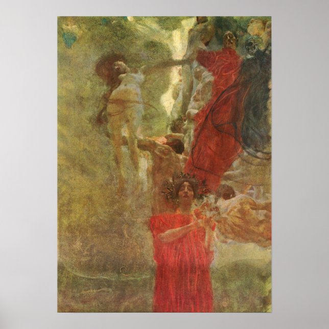 Poster Klimt - Composition Peinte Conception À La Médecin (Devant)