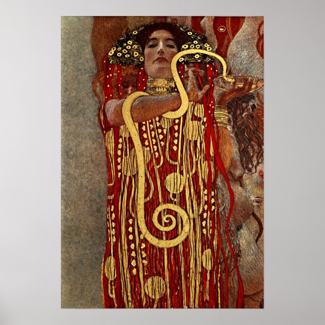 Poster Klimt - Hygieia (Devant)