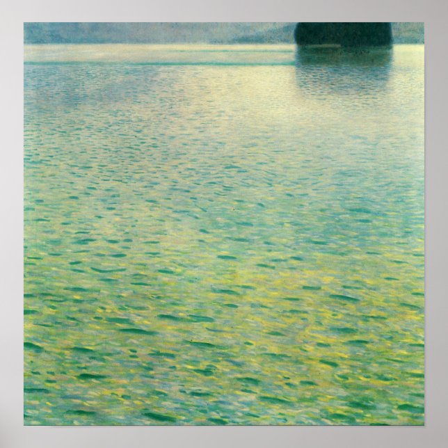 Poster Klimt - Île Dans L'Attersee 1902 (Devant)