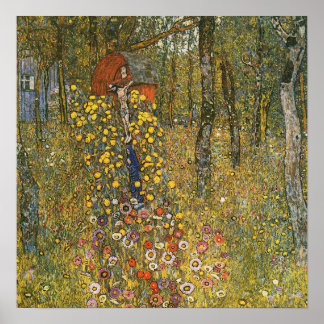 Poster Klimt - Jardin Agricole Avec Crucifix 1912