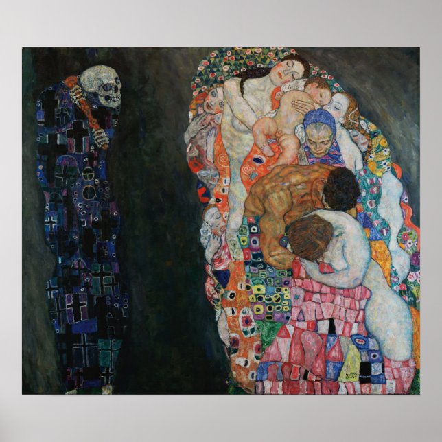 Poster Klimt - Mort Et Vie (Devant)