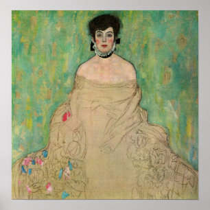 Poster Klimt - Portrait D'Amalie Zuckerkandl