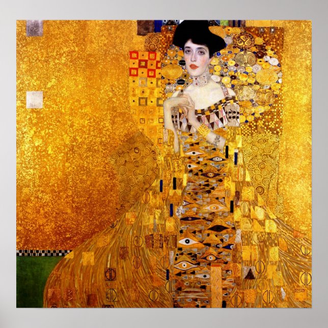 Poster Klimt Portrait de l'affiche Adele Bloch-Bauer (Devant)
