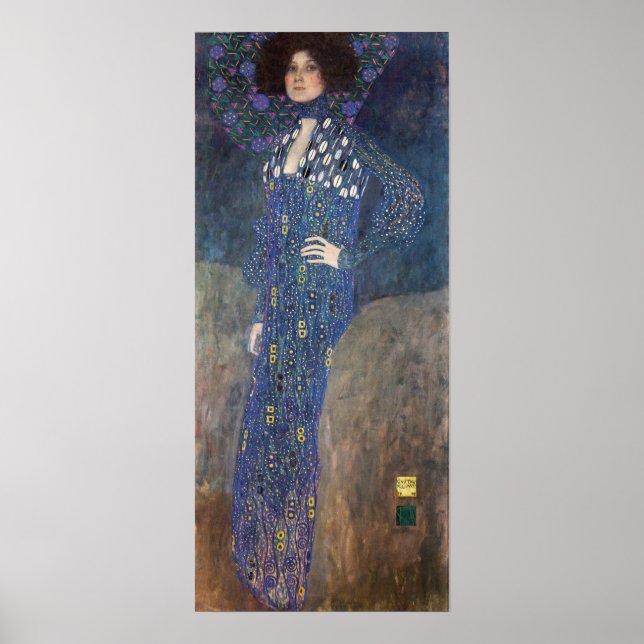 Poster Klimt - Portrait Emilie Floge 1902 (Devant)