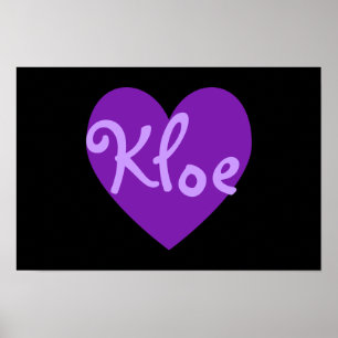 Poster Kloe en violet