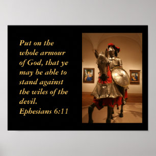Poster Knight in shining armour! Gods' protection.