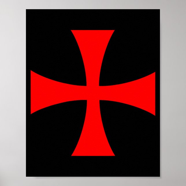 Poster Knights Templar Cross Catholic Christian Order The (Devant)