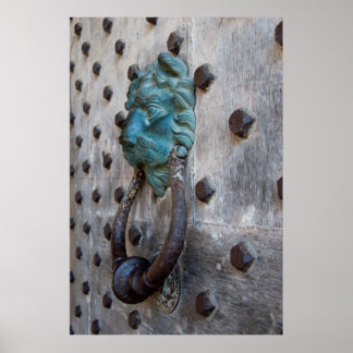 Poster Knocker de porte de château