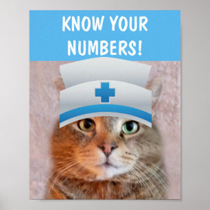 Poster KNOW YOUR NUMBERS Nurse Rupie