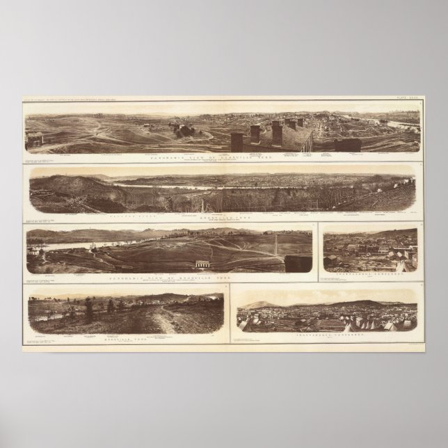 Poster Knoxville, Chattanooga (Devant)