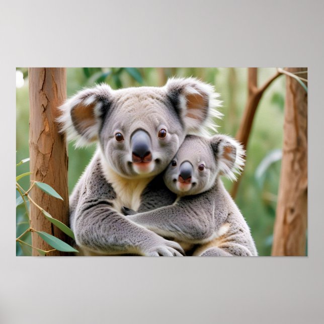 Poster Koala Animal Nature Faune Affection Soin (Devant)