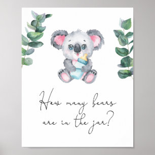 Poster Koala Bear - Devinez combien d'ours sont dans le p