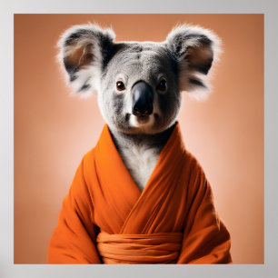 Poster Koala bouddhiste
