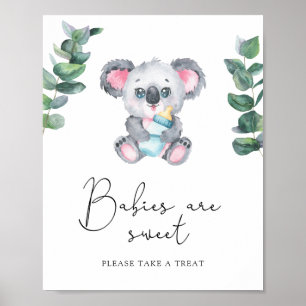 Poster Koala - les bébés sont mignons