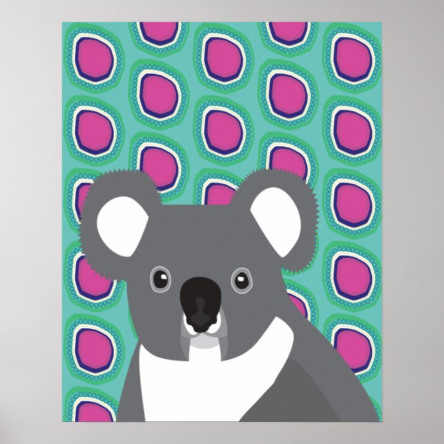 Poster Koala Rocks (Devant)