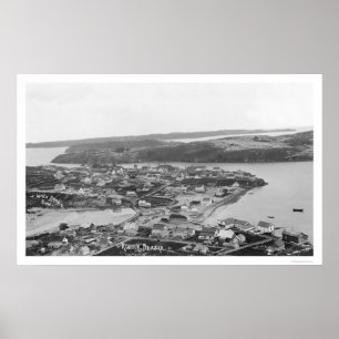 Poster Kodiak Alaska Aerial View 1920