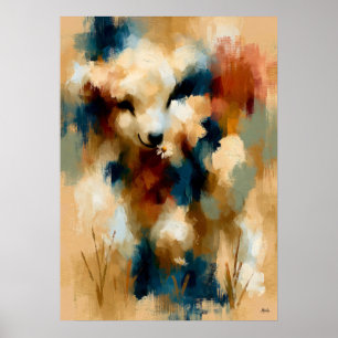 Poster Kohitsuji Daisy Câline Mignon Agneau Bébé Kawaii A