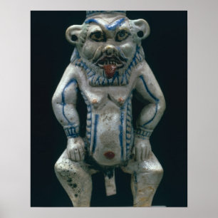 Poster Kohl pot in the form of the god Bes, New Kingdom