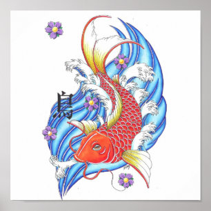 Poster Koi japonais