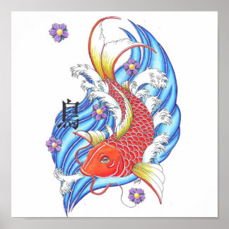 Poster Koi japonais