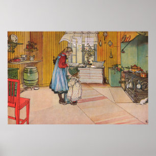 Poster Köket, Carl Larsson