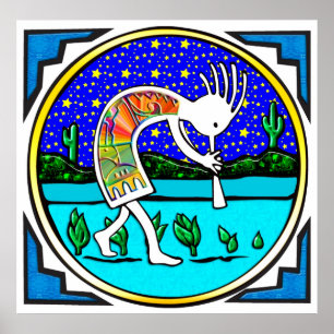 Poster : Kokopelli Under the Stars