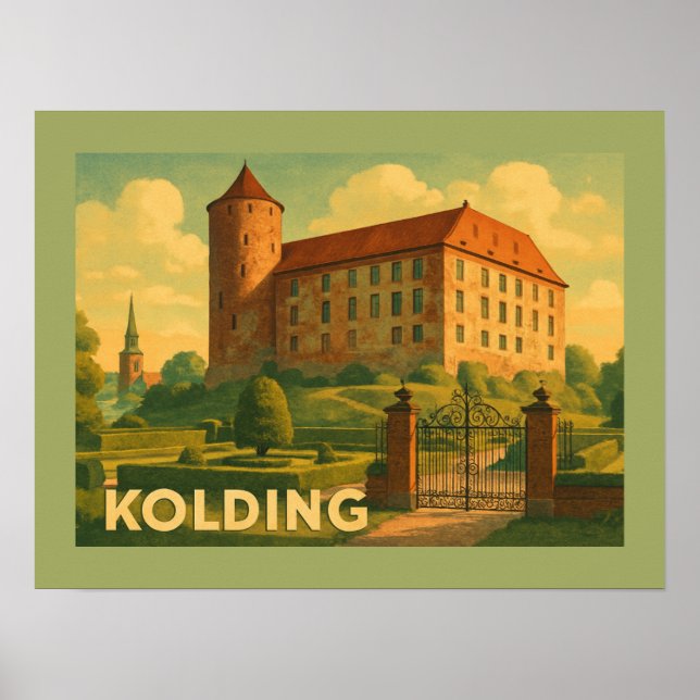 Poster Kolding Denmark Castle (Devant)