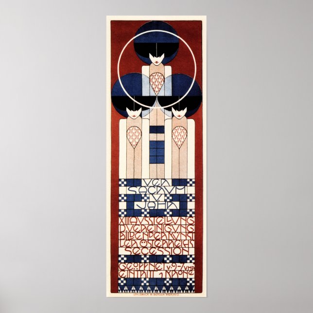 Poster KOLOMAN MOSER V Sacrum V Jahr Vienne Sécession (Devant)