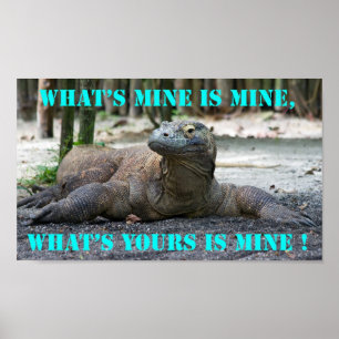 Poster Komodo Dragon