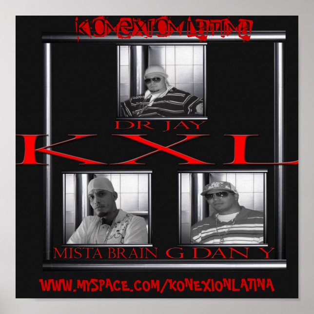 POSTER KONEXION LATINA, WWW.MYSPACE.COM/... (Devant)