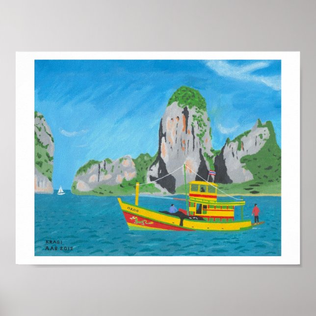 Poster Krabi, Thaïlande (Devant)