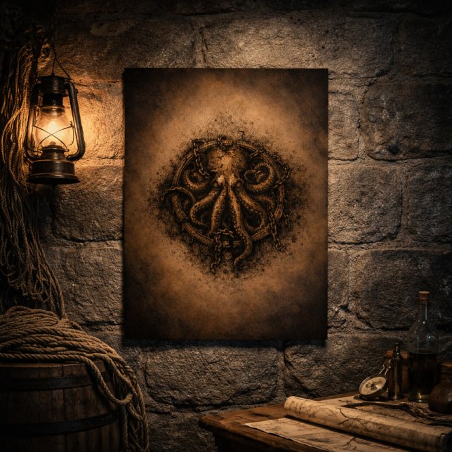 Poster Kraken Mark Pirate Sigil (Créateur téléchargé)