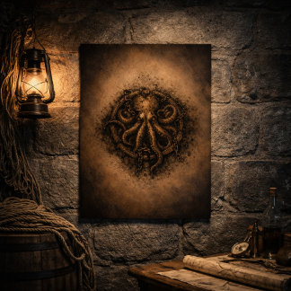 Poster Kraken Marque Sigil Pirate