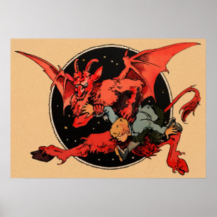 Poster Krampus déplaisant