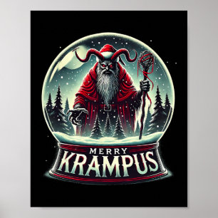 Poster Krampus Vient À La Ville Horreur Merry Krampus Chr