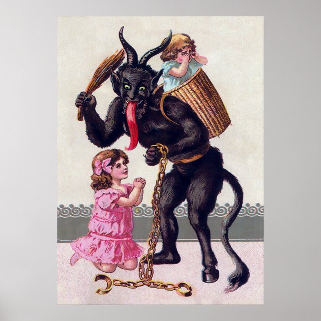 Poster Krampus vintage (Devant)