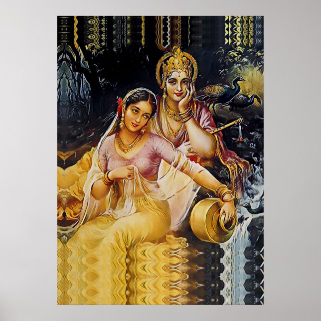 Poster KRISHNA - divinité hindoue - (Devant)