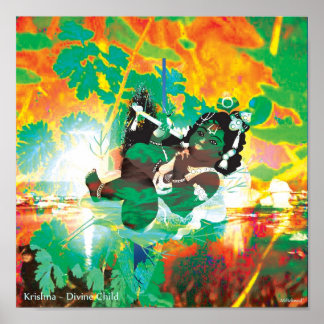 Poster Krishna ~ Enfant Divin